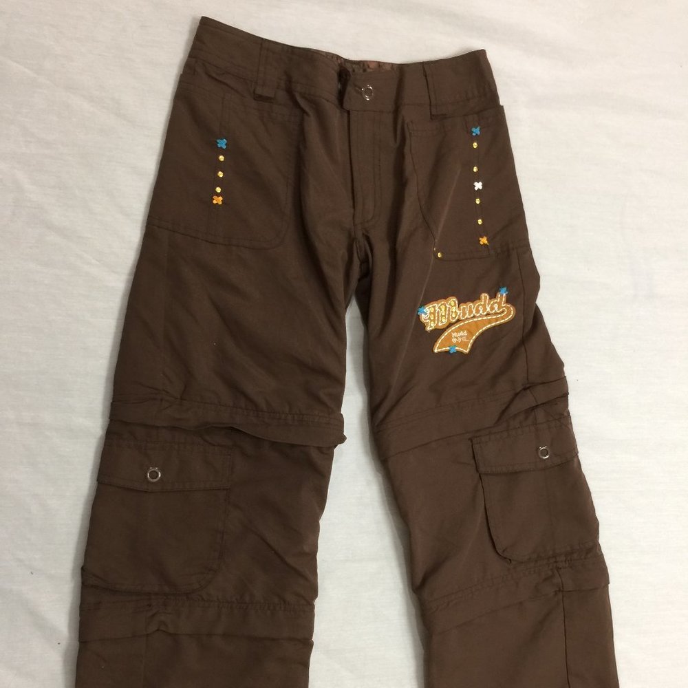 🍎🍎🍎 MUDD GIRLS CONVERTIBLE PANTS CAPRIS SHORTS SIZE S 7/8 🍎🍎🍎